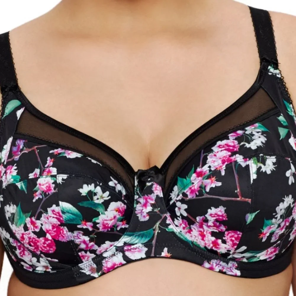 GODDESS Plus Size Kayla Underwire Bra, GD6162 Size 42DD Color: Cherry Blossom
